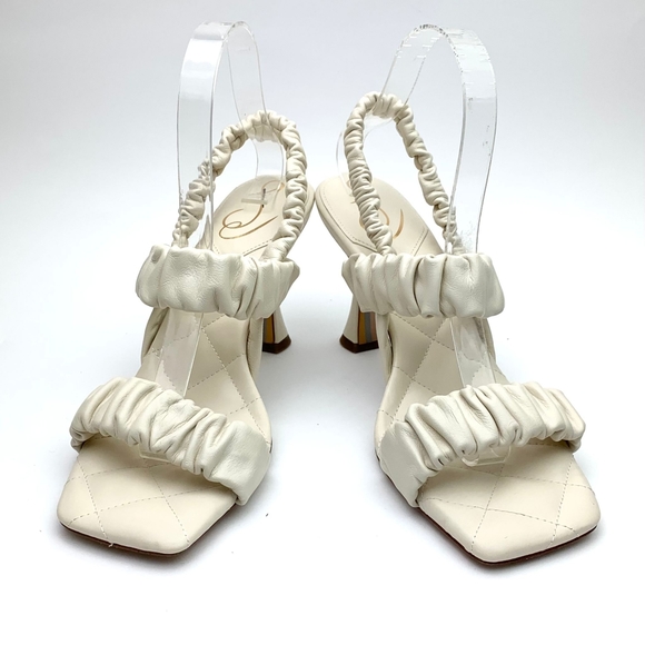 SAM EDELMAN Marlena Ruched Slingback Sandal sz 9.5 - Picture 2 of 12